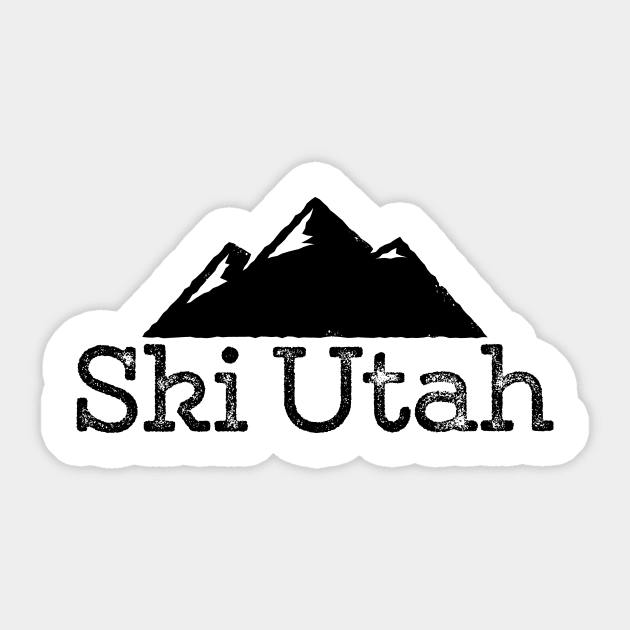 Ski Utah Vintage T-Shirt Design Sticker by HolidayShirts